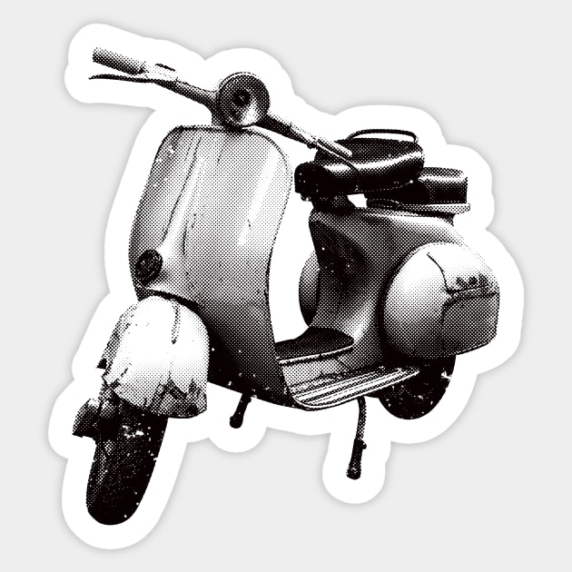 Old scooter Sticker by StefanAlfonso